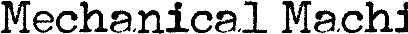 Mechanical Machine Font