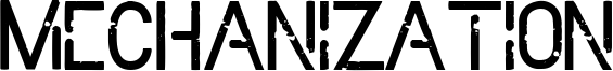 Mechanization Font