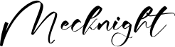Mecknight Font