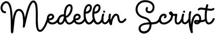 Medellin Script Font