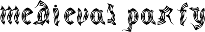Medieval Party Font