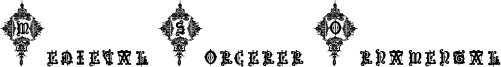 Medieval Sorcerer Ornamental Font