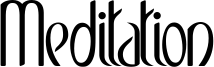 Meditation Font