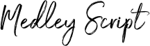 Medley Script Font