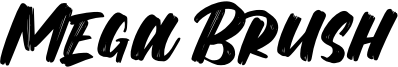 Mega Brush Font