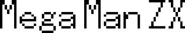 Mega Man ZX Font