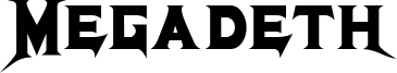 Megadeth Font