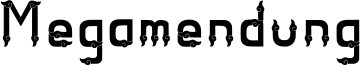 Megamendung Font