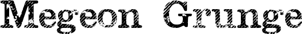 Megeon Grunge Font