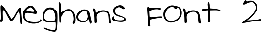 Meghans Font 2 Font