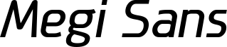 Megi Sans_italic_demo.otf