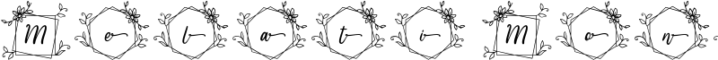 Melati Monogram Font