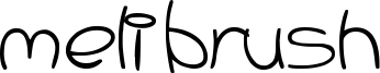 Meli Brush Font