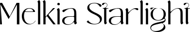 Melkia Starlight Font