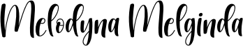 Melodyna Melginda Font