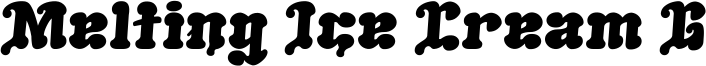 Melting Ice Cream G Font
