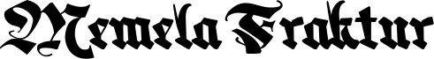 Memela Fraktur Font