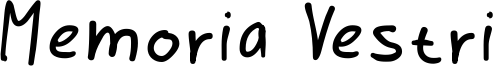 Memoria Vestri Font