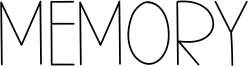 Memory Font