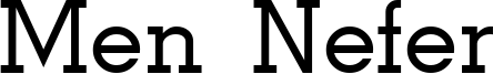 Men Nefer Font