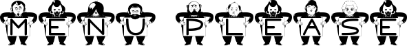 Menu Please Font