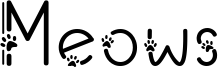 Meows Font