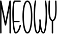 Meowy Font
