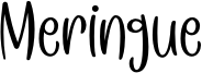 Meringue Font