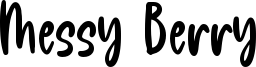 Messy Berry Font