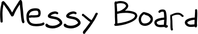 Messy Board Font