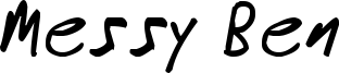 Messy Ben Font