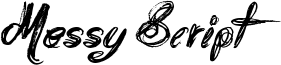 Messy Script Font