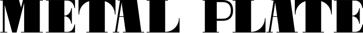 Metal Plate Font