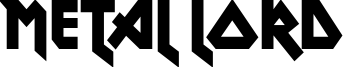 Metal Lord Font