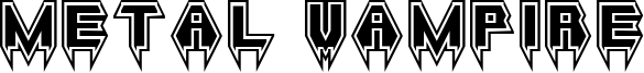 Metal Vampire Font