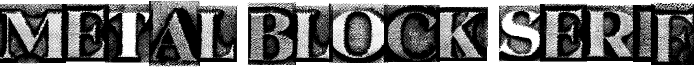 Metal Block Serif Font