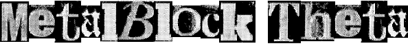 MetalBlock Theta Font