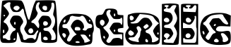 Metalic Font