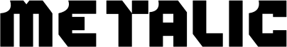 metalic Font
