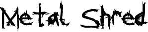 Metal Shred Font