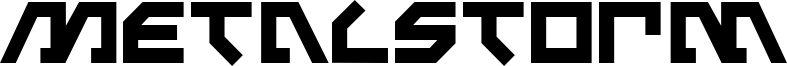 Metalstorm Font