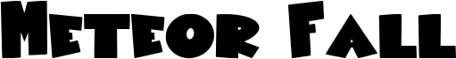 Meteor Fall Font
