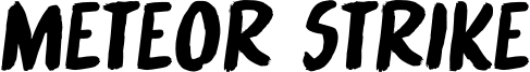 Meteor Strike DEMO.otf