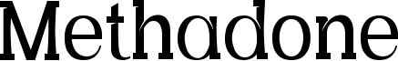 Methadone Font