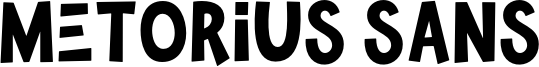 Metorius Sans Font