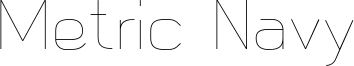 Metric Navy Font