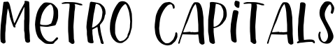 Metro Capitals Font