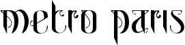 Metro Paris Font