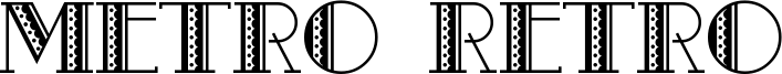 Metro Retro Font