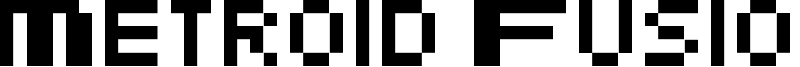 Metroid Fusion Font